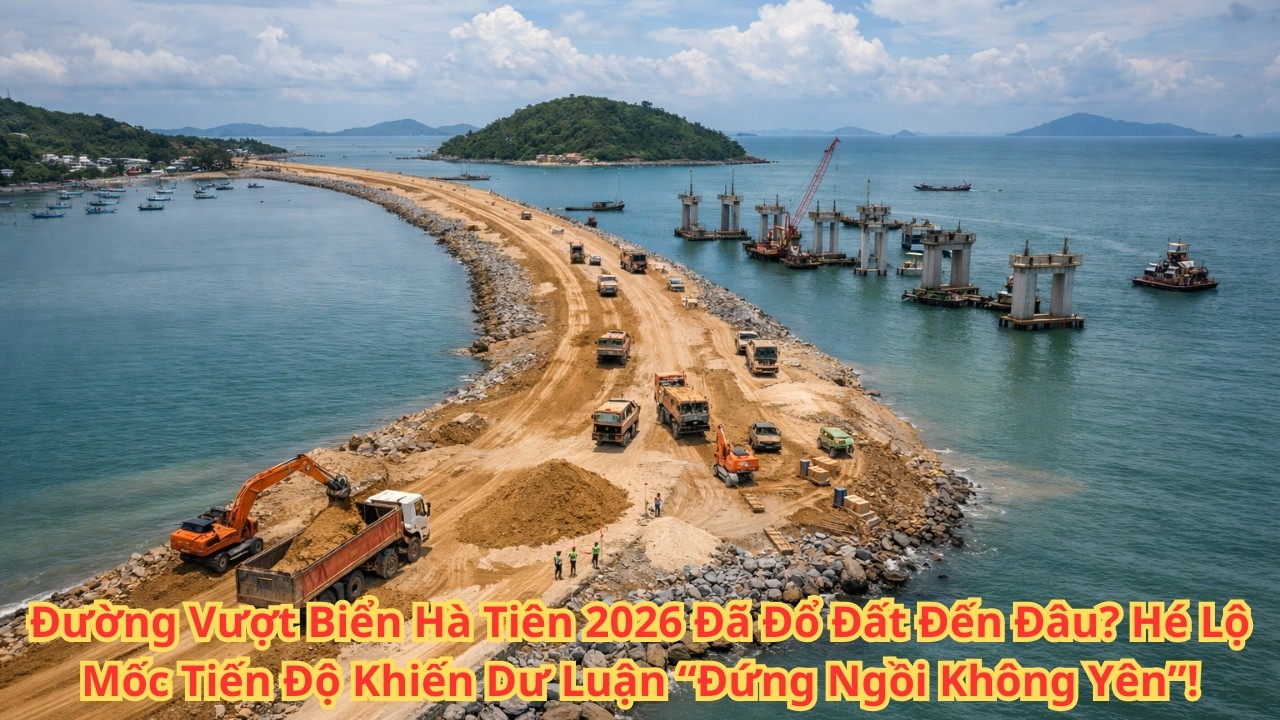 Đường Vượt Biển Hà Tiên 2026 Đã Đổ Đất Đến Đâu?Hé Lộ Mốc Tiến Độ Khiến Dư Luận“Đứng Ngồi Không Yên”!