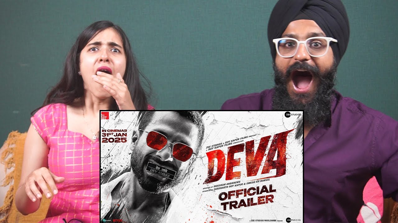 Deva | Trailer Reaction l Shahid Kapoor | Pooja Hegde | Rosshan Andrrews