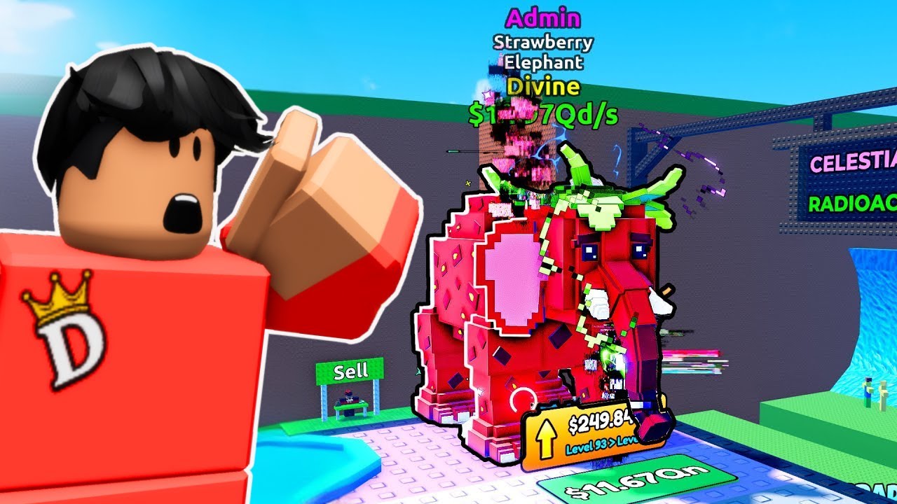 ELEFANTE DE MORANGO FUJA DO TSUNAMI PARA BRAINROT (EM BUSCA) ROBLOX