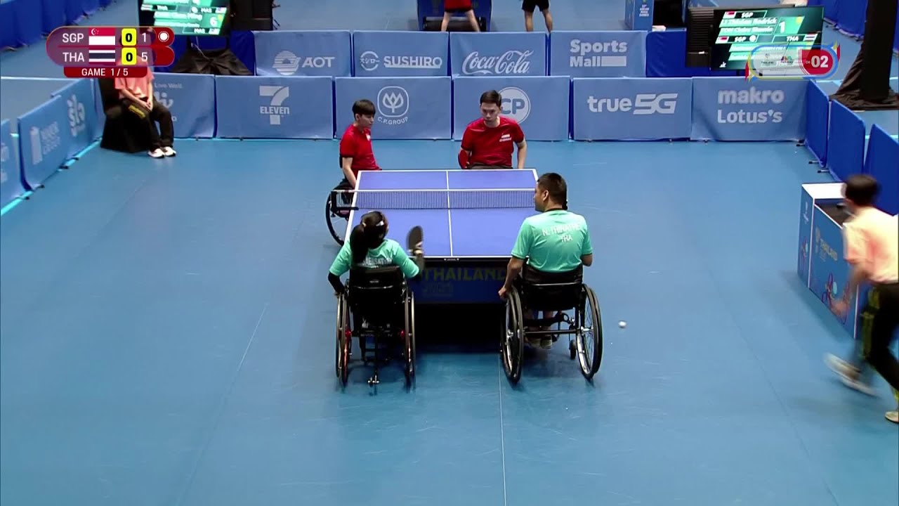 Singapore vs Thailand | Mixed Doubles XD4 Knockout - Finals | 13th ASEAN Para Games Thailand 2025