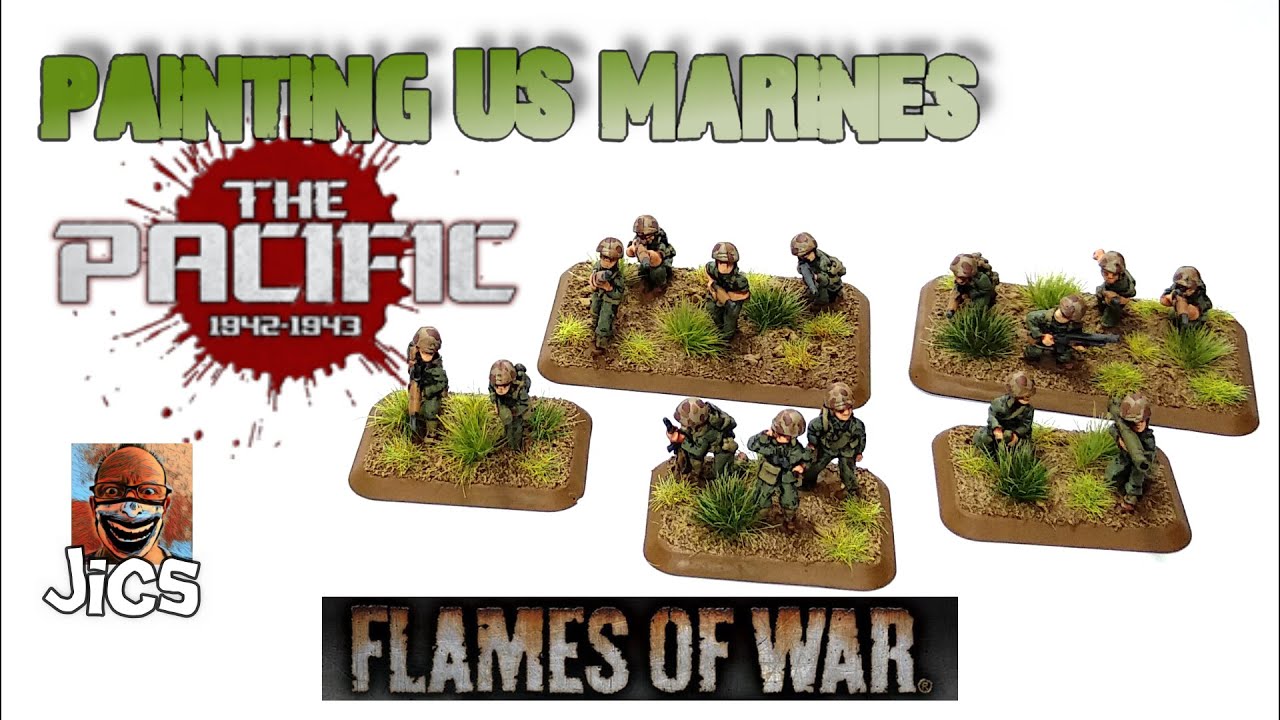 Painting US Marines The Pacific Flames of War Battlefront Miniatures