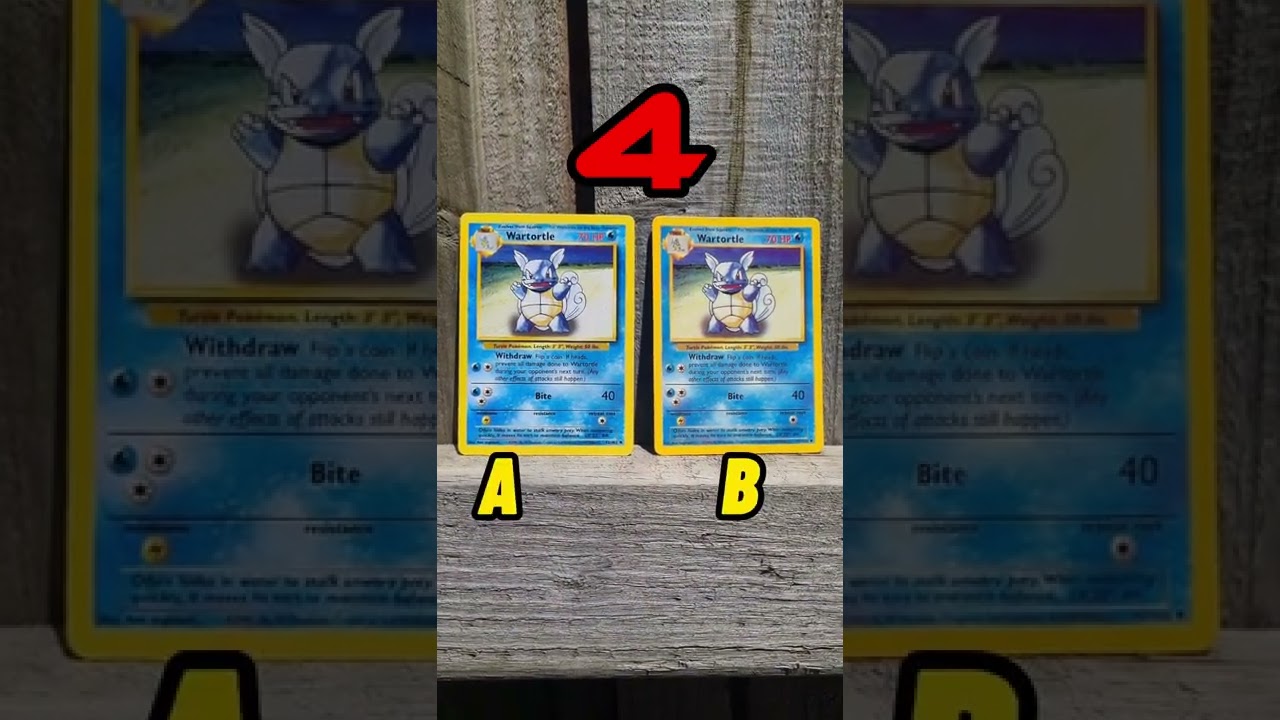 Can you spot the fake Pok&eacute;mon card in 5 seconds?⌚ #shorts #pokemoncards #pokemon #fake