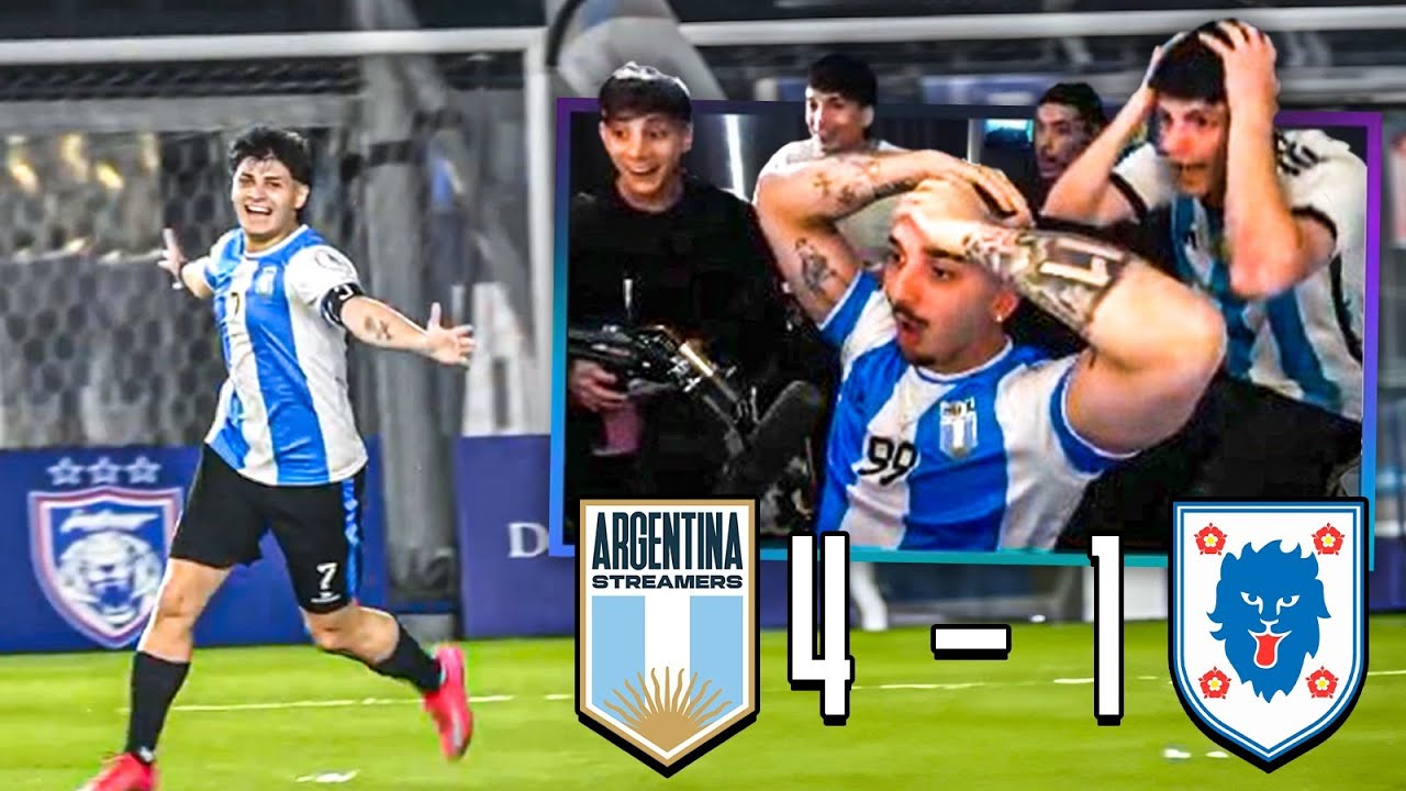 REACCION A ARGENTINA 4 - 1 INGLATERRA | MUNDIAL DE STREAMERS