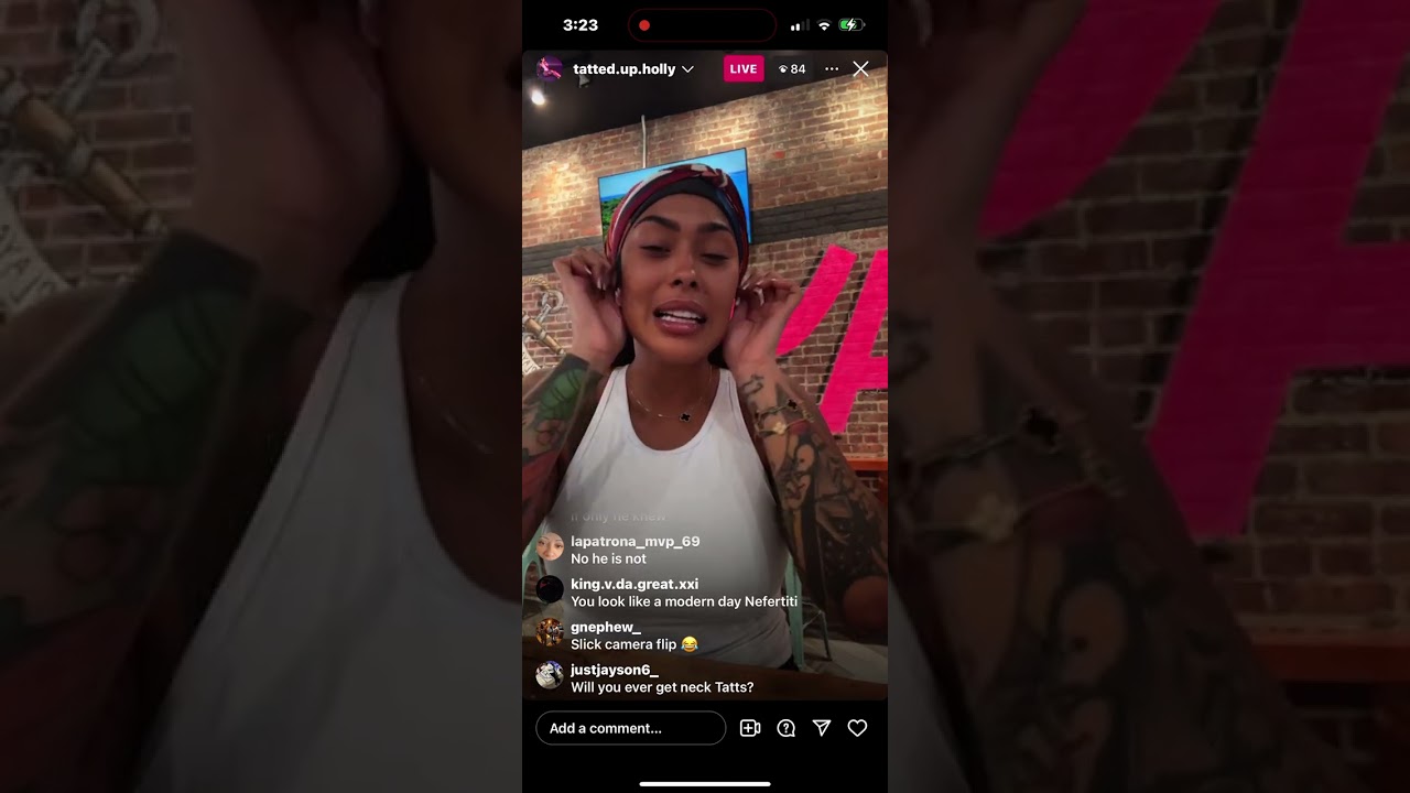 Tattedupholly Instagram Live (8/5/24)