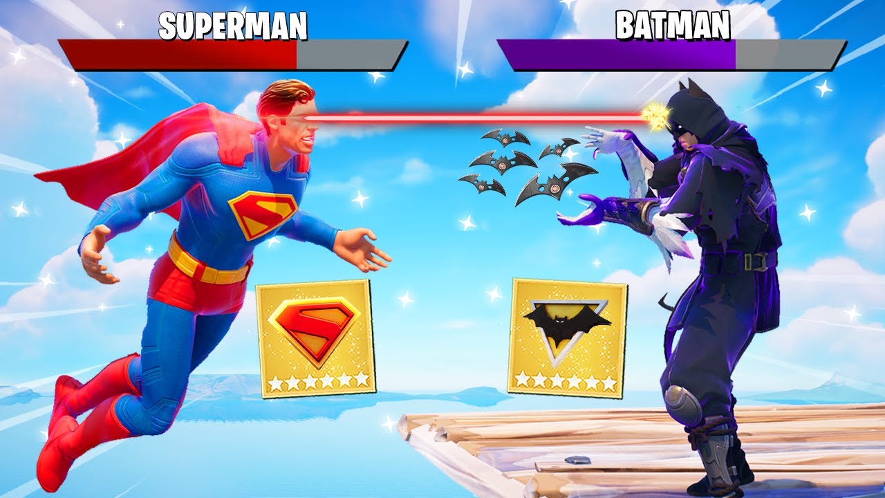 The *SUPERMAN vs BATMAN* Challenge in Fortnite