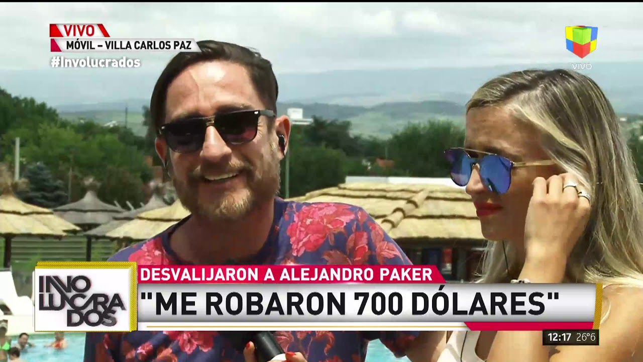 Villa Carlos Paz: Desvalijaron al actor Alejandro Paker