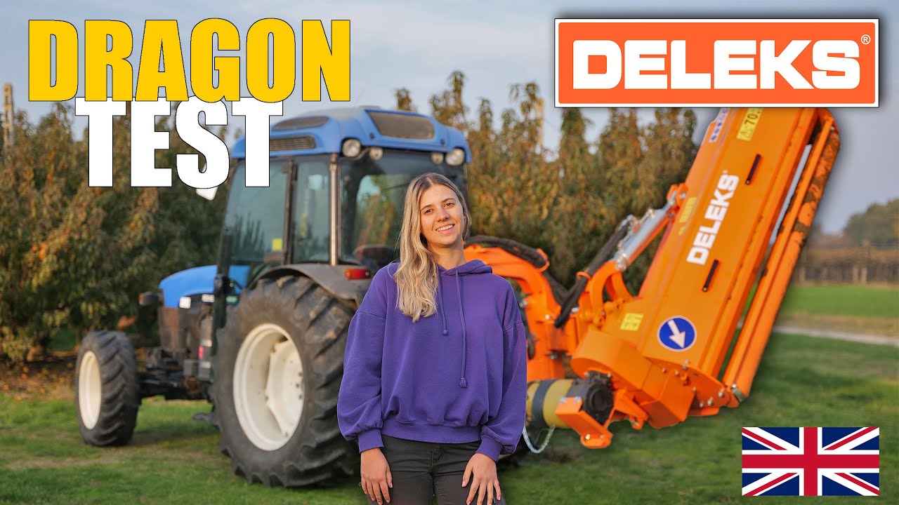 DELEKS® DRAGON Offset side mulcher: The field test in @loscultoredelglobo farm.