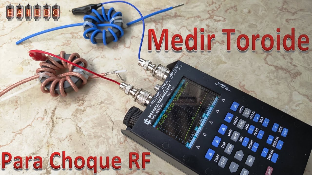 Medir Toroide con VNA para Balun o Choque de RF