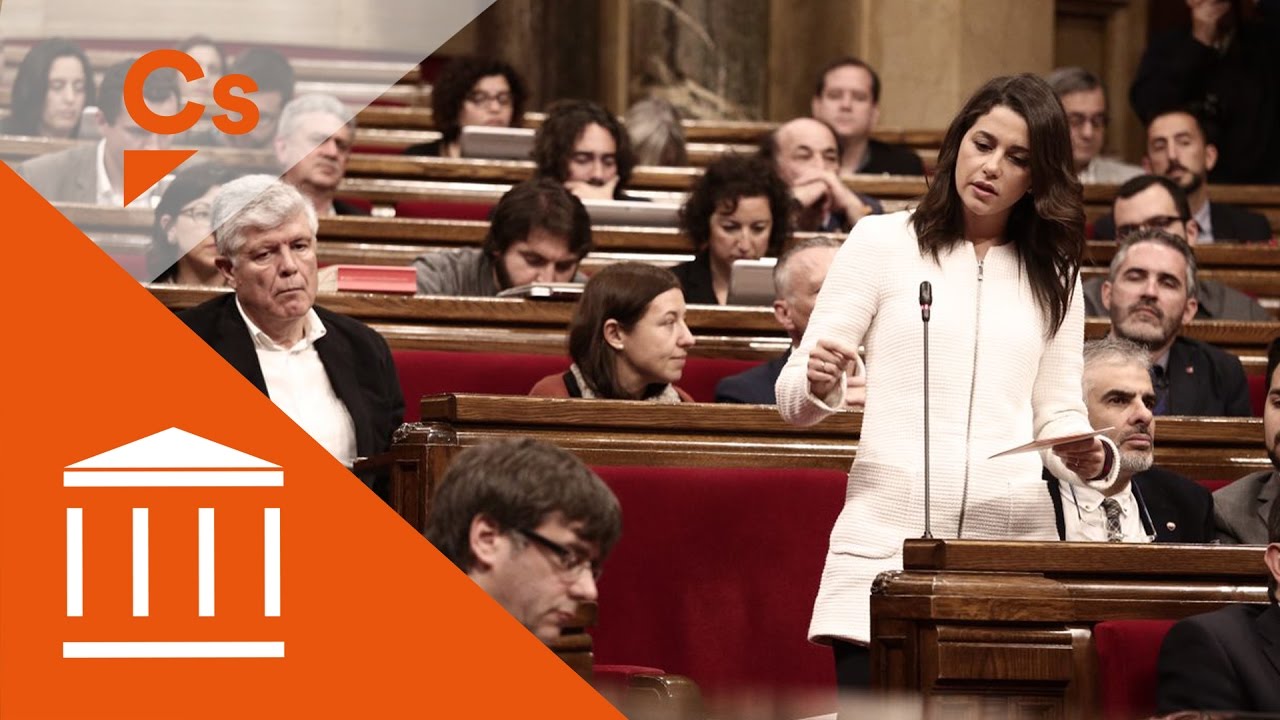 Inés Arrimadas. Pregunta a Puigdemont sobre sus objetivos políticos