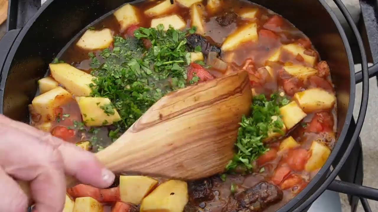 Buffalo and Acorn Squash Stew