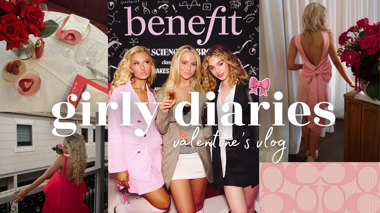 IT GIRL VLOG ♡ valentine&rsquo;s day with coach, a classy date night + back to school party with benefit