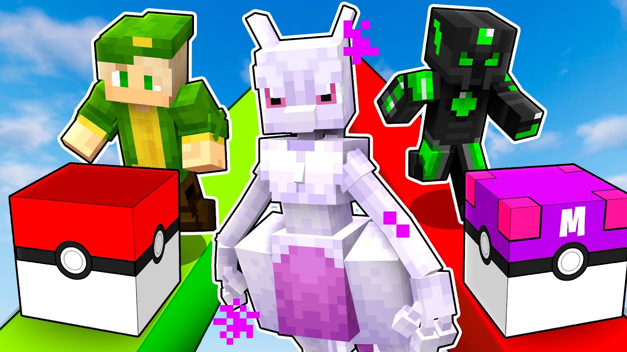 Batalla de LUCKY BLOCKS POK&Eacute;MON | Willyrex VS Staxx