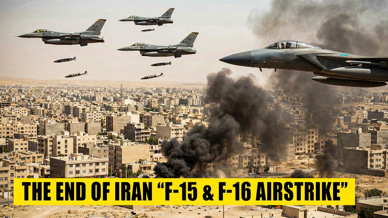 US F-15E and F-16 Falcon jets are on HIGH ALERT in the Middle East NOW