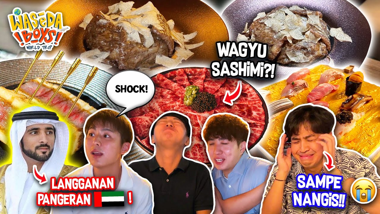 SPEECHLESS.. MAKAN DI RESTORAN JEPANG LANGGANAN PANGERAN DUBAI! | WASEDABOYS WORLD TRIP 59