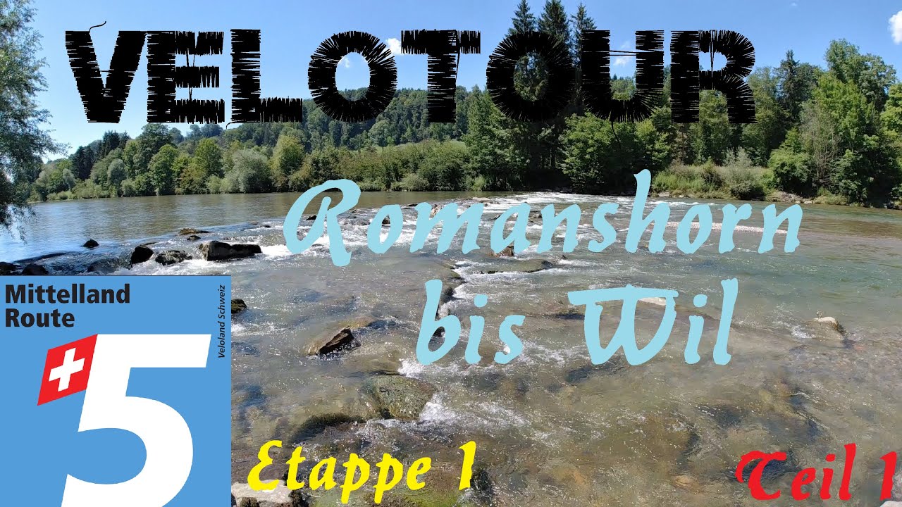 Mittelland Route 5 Etappe 1, Romanshorn–Wil Teil 1 #schweiz #fahrrad
