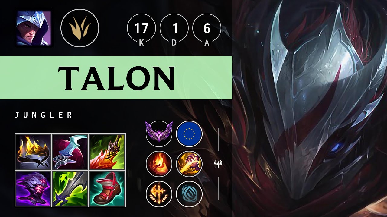 Talon Jungle vs Karthus: Legendary - EUW Master Patch 14.19