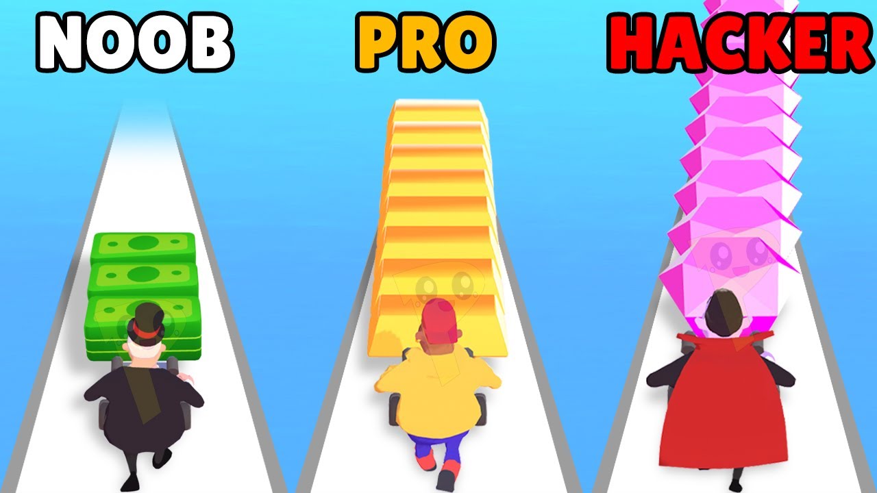NOOB vs PRO vs HACKER in ATM Rush