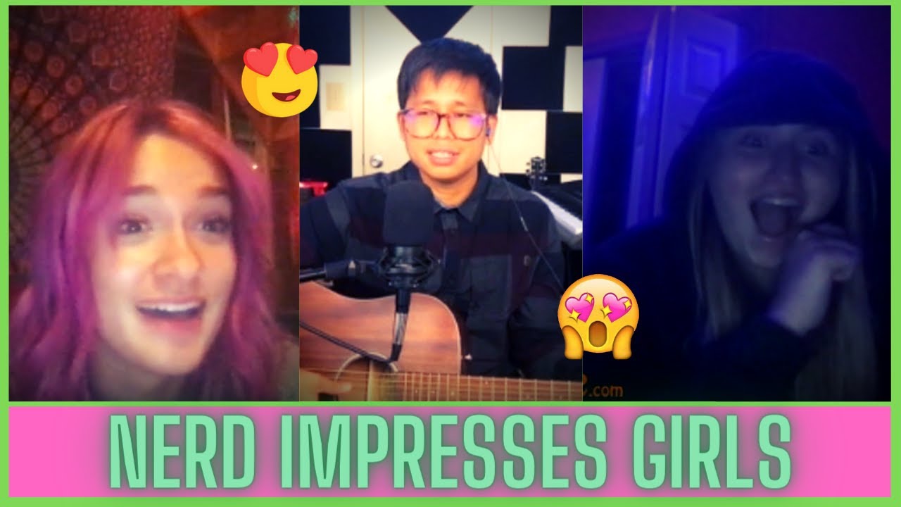 NERD sings to Girls on OMEGLE 🤓 | Omegle Singing Reactions