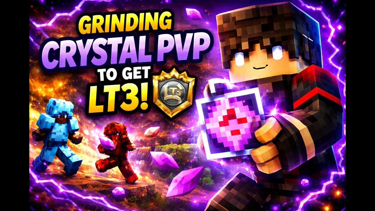 GRINDING CRYSTAL PVP TO GET LT3 #pvp #cpvp / ARYASH SINGH GAMING