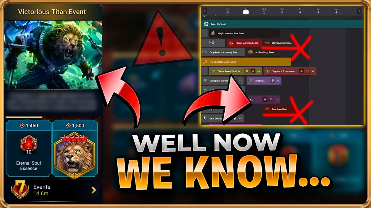 GET READY!! NEW Titan Event & Huge Soul Stones Bait... Raid: Shadow Legends