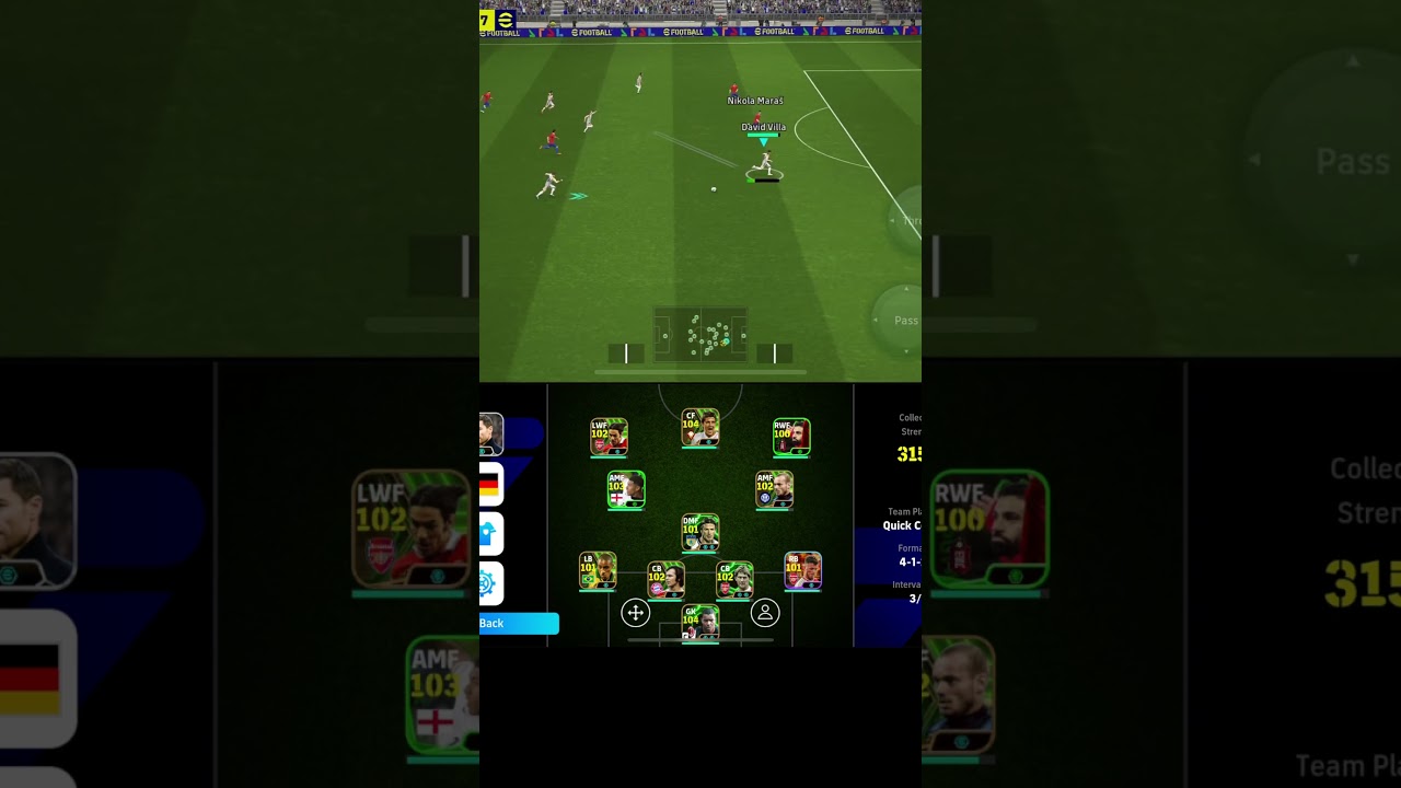 Quick counter best formation ☠️🥶🥶#pesmob #efootballmobile #pesmobilegame #shorts #viralshorts