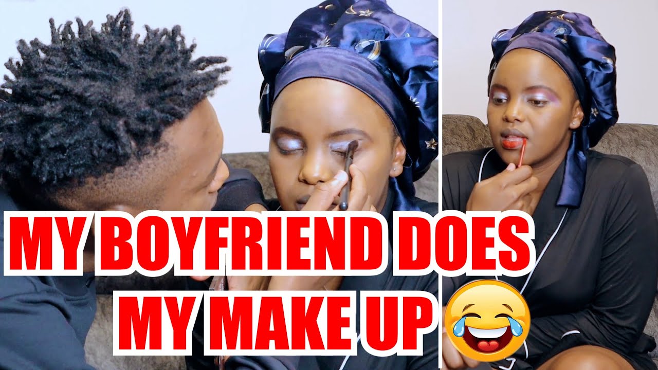 MY BOYFRIEND DOES MY MAKE UP CHALLENGE // HILARIOUS🤣