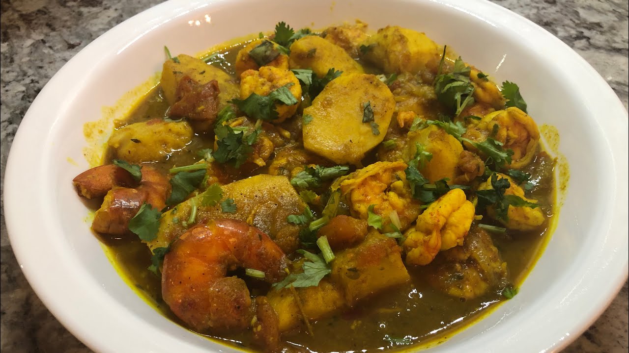 How to make Shrimp and Eddo Curry Guyanese Style 🇬🇾