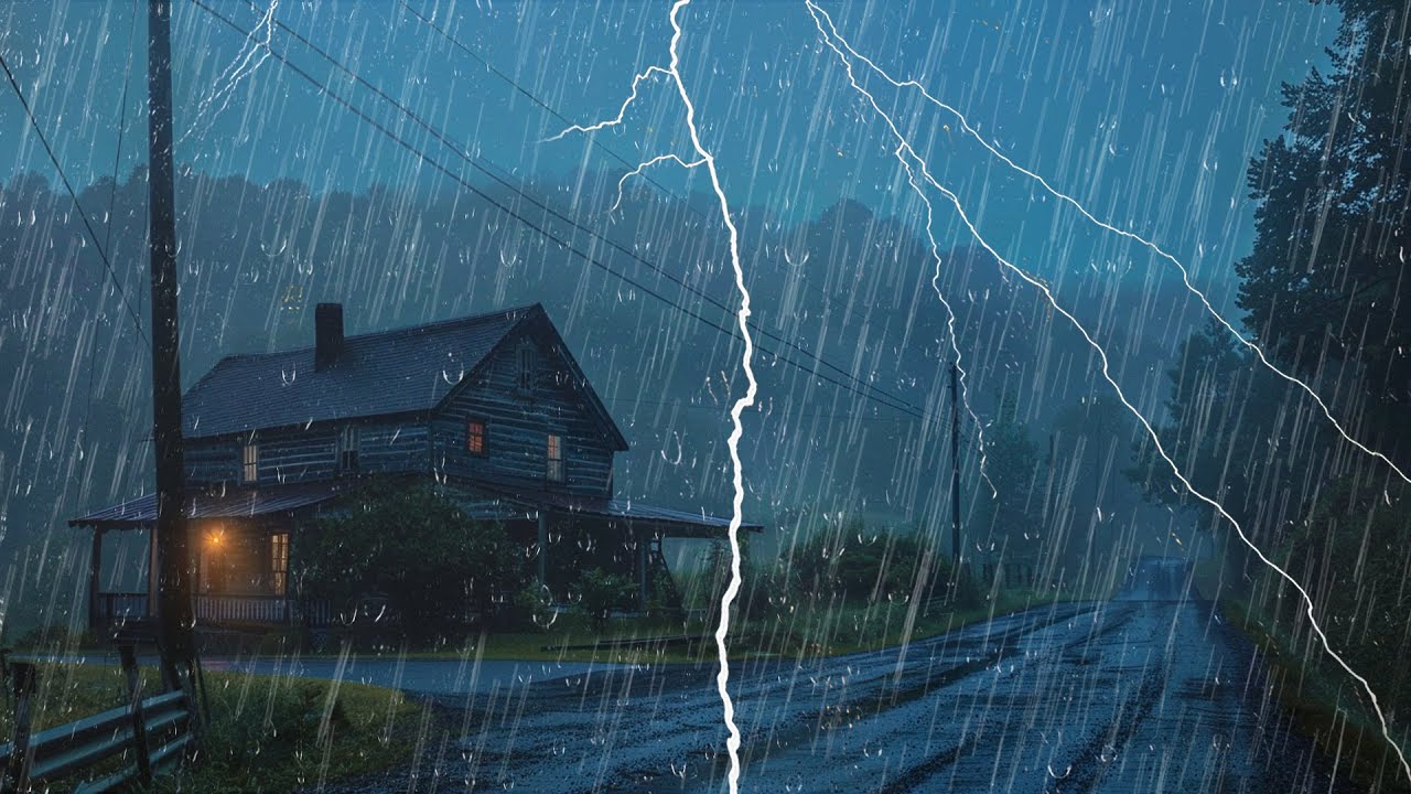 Derrota el Insomnio y Duerme Más Rápido – Sonidos de Lluvia con Truenos Toda la Noche