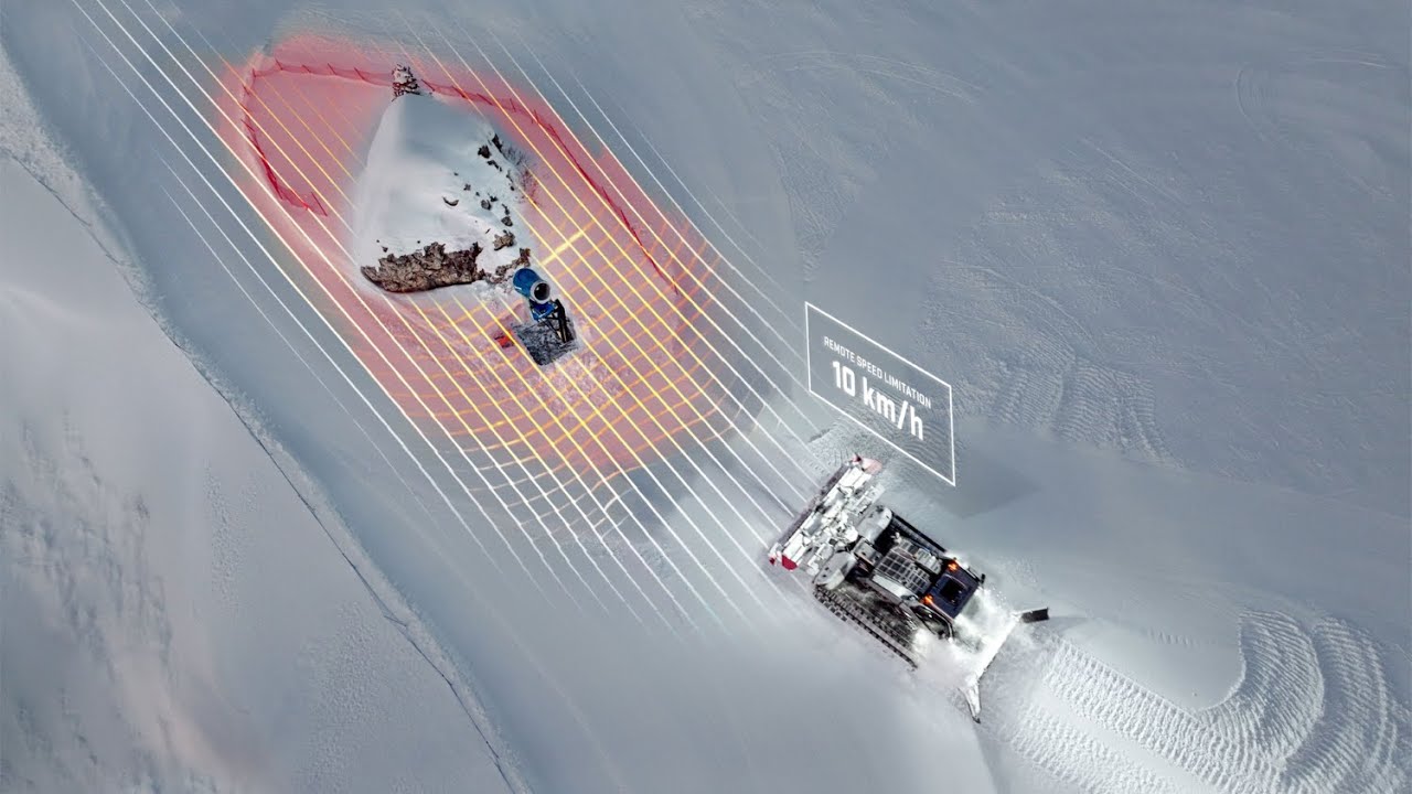 Prinoth Connect Smart Zone: Custom Risk Zones & Speed Limitation for Safer Snow Grooming