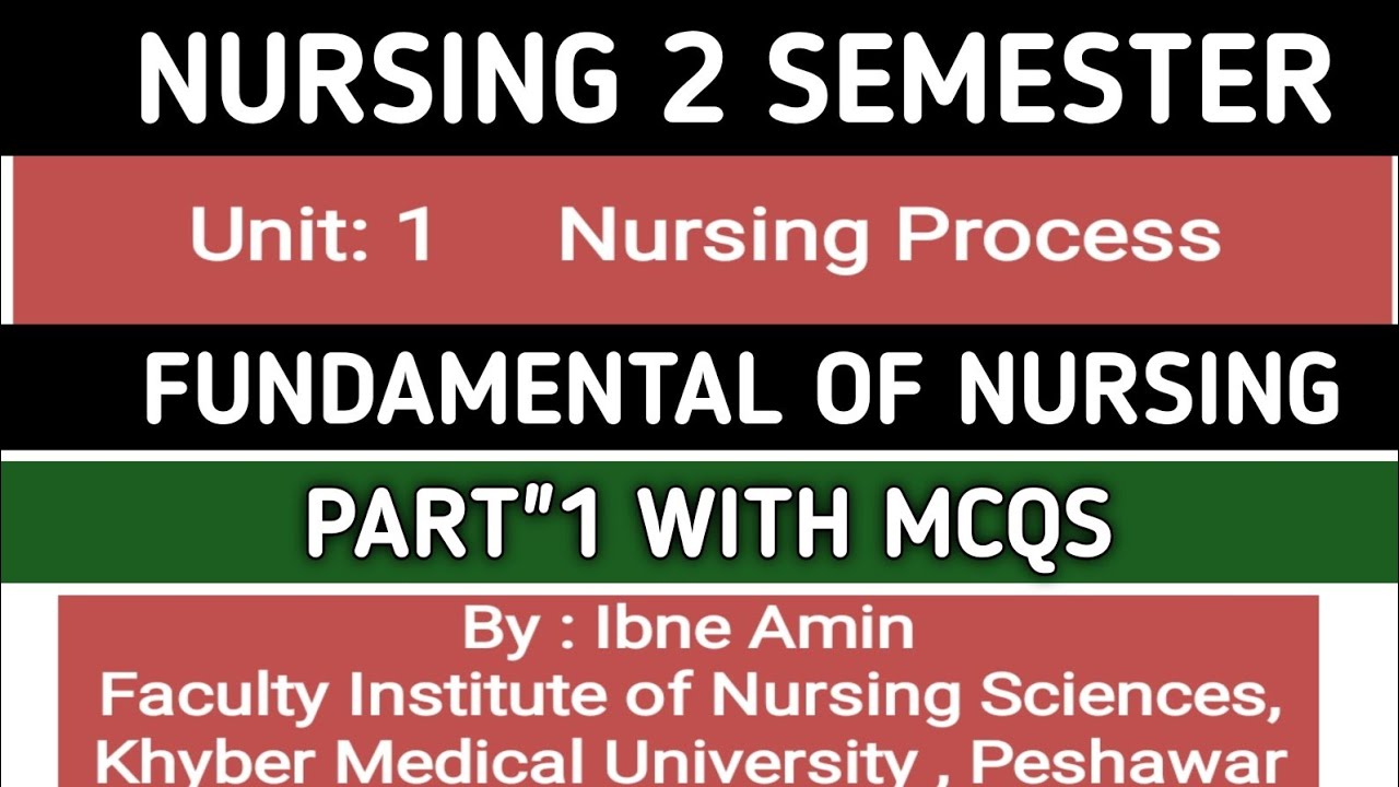 BSN FUNDAMENTAL OF NURSING2 || KMU NURSING SLIDES || NURSING PROCESS || FON2 UNIT_1 part 1
