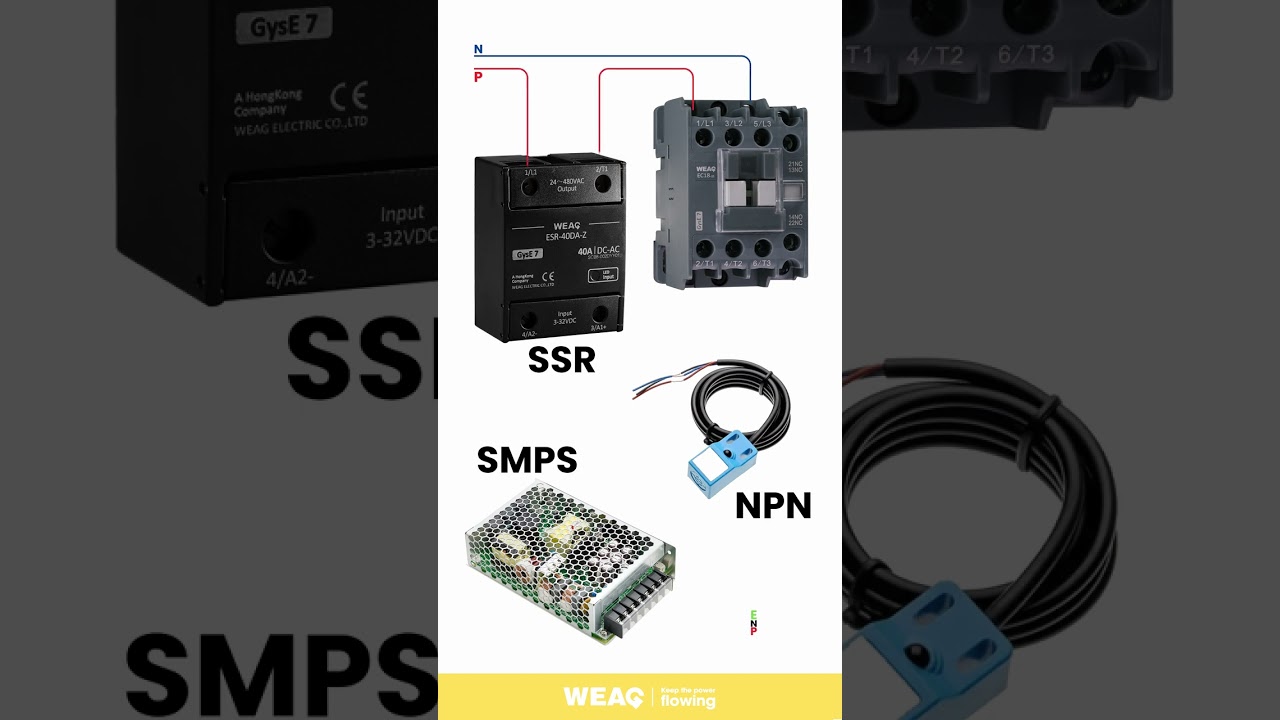 Solid State Relay with Sensor & SMPS: Weak Signal Controls High Power.