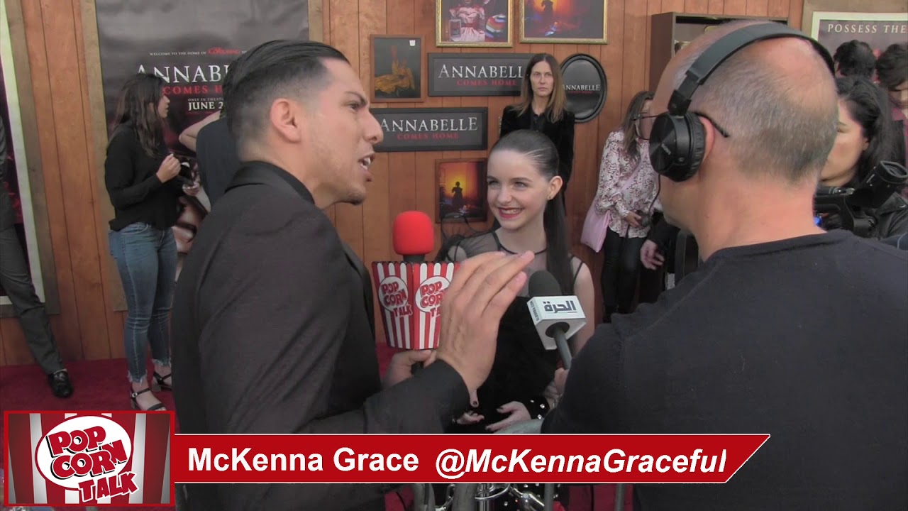 Popcorn Talk at the Annabelle Comes Home Red Carpet Premiere - McKenna Grace