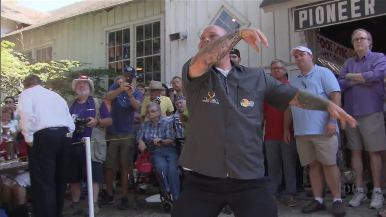 Cow Chip Throwing Contest