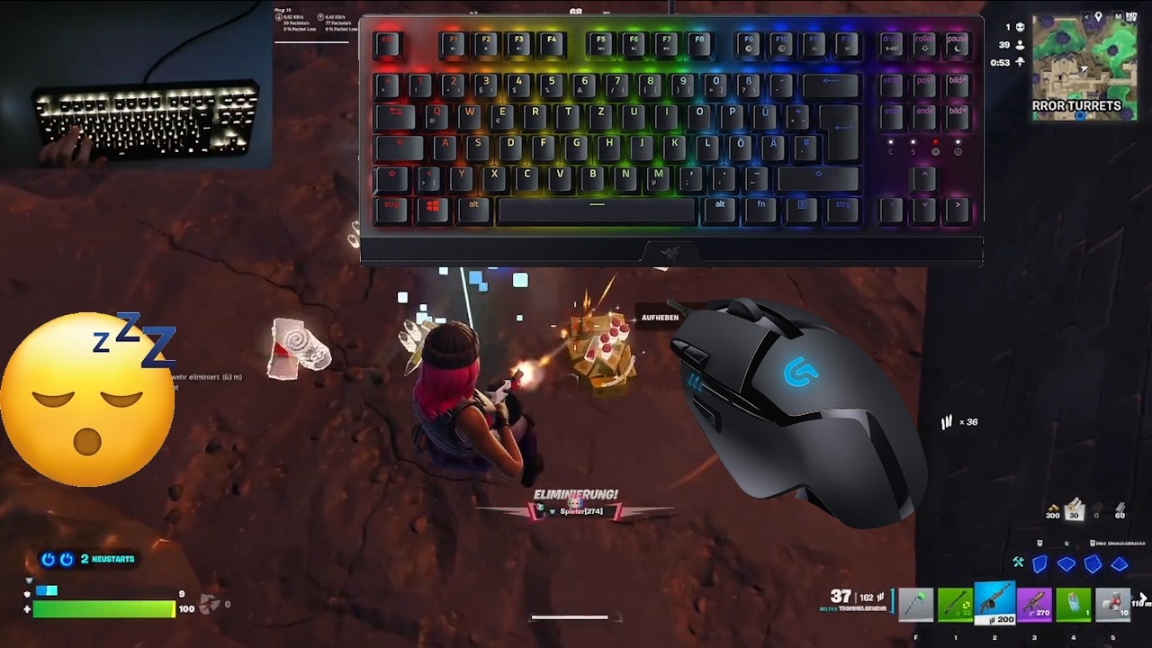 Razer Blackwidow V3 Tenkeyless😴 Fortnite Ranked Reload 🏆 Satisfying Keyboard Fortnite 240 FPS 4K
