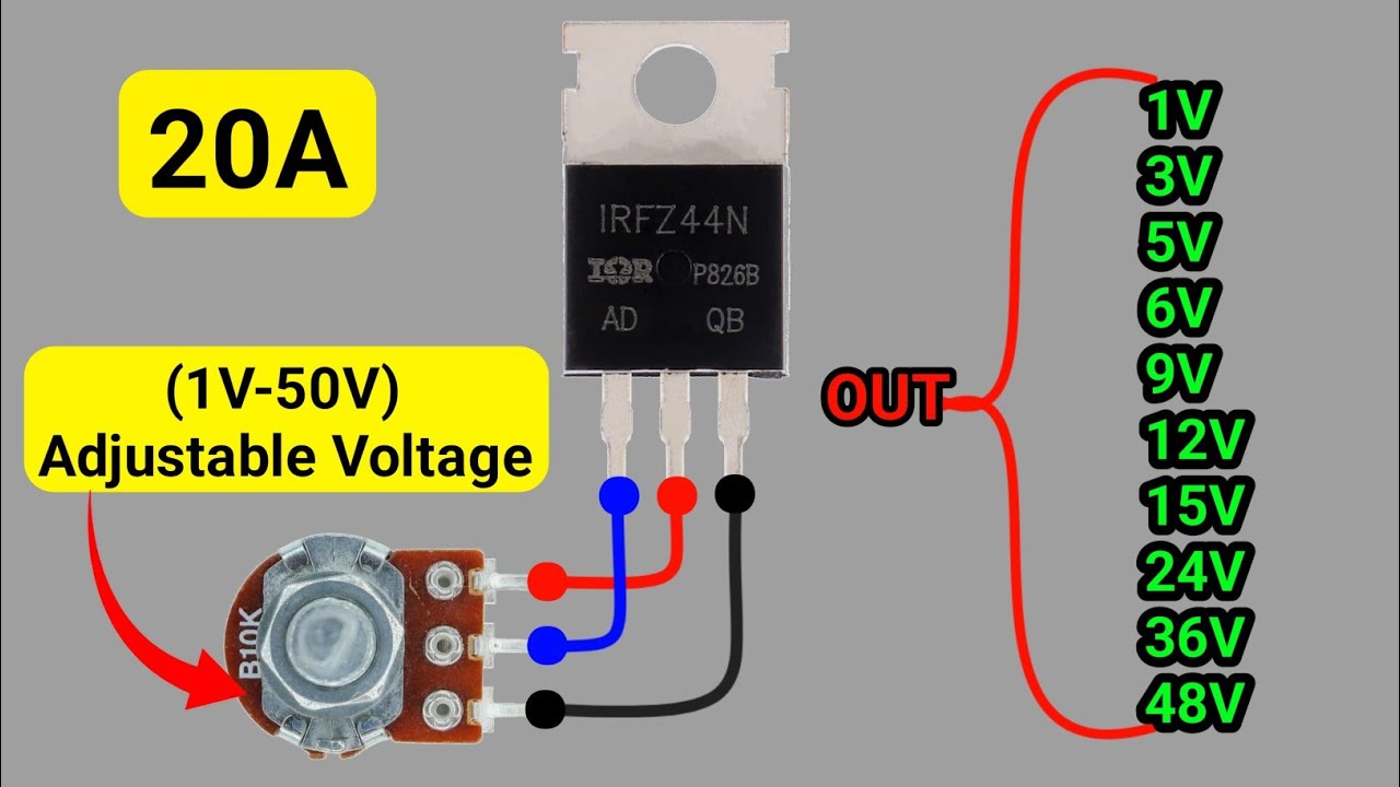 Создание регулируемого стабилизатора напряжения с использованием MOSFET-транзисторов | Схема упра...