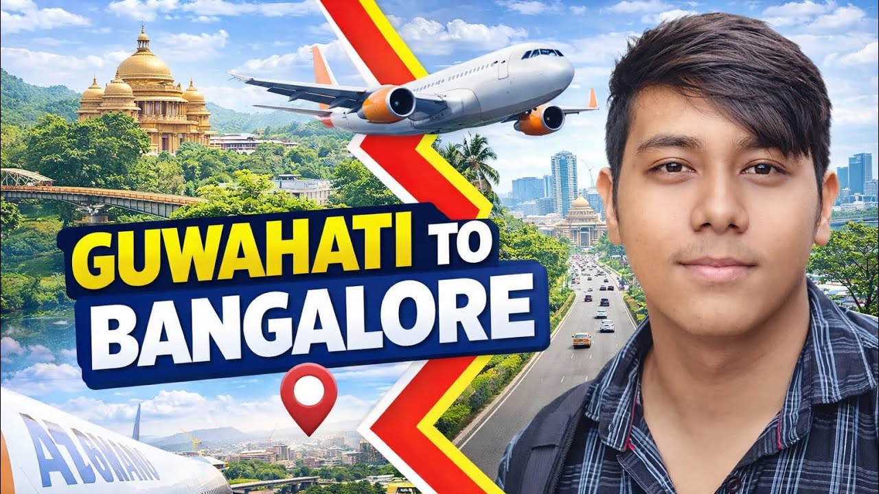 Vlog - 1  Guwahati to Bangalore | Flight journey 