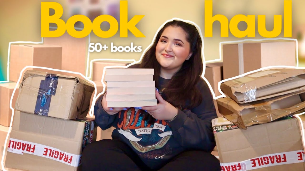 Book haul + book unboxing | 50+ books