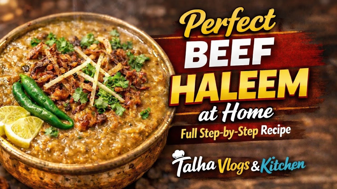 Hotel Style Beef Haleem Recipe | Rich, Creamy & Authentic Taste🍲
