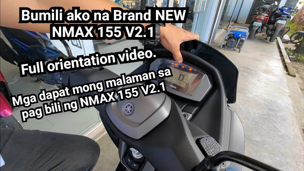 Bumili ako ng NMAX 155 V2.1 MATTE DARK GRAY BLACK. 😍 Full orientation para alam mo na kung bibili ka