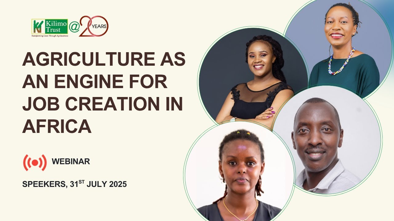 KT At 20 Webinar: Agriculture as an engine for job creation in Africa