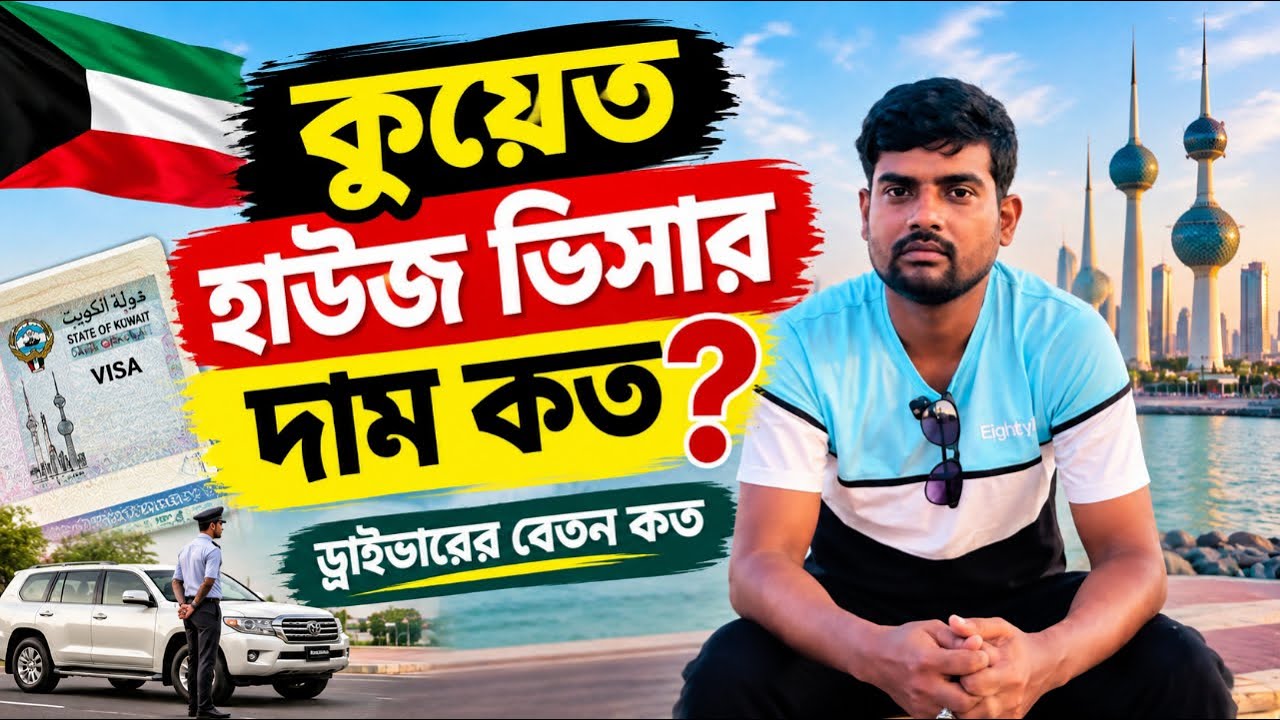 কুয়েত হাউজ ভিসার দাম কত 😱 ড্রাইভারের বেতন কত | Kuwait House Driving Visa 