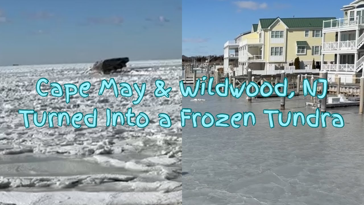 Города Кейп-Мэй и Уайлдвуд в штате Нью-Джерси превратились в замерзшую тундру.