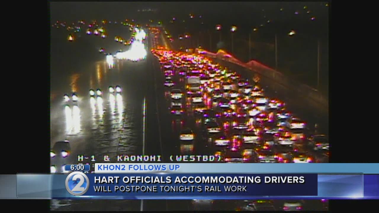TRAFFIC UPDATE: Rail work along Kamehameha Hwy. cancelled