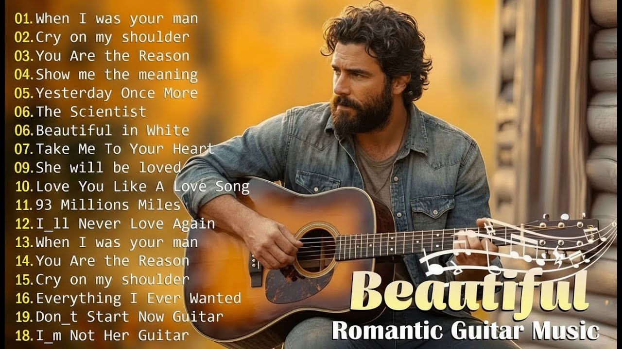 🎸 Romantic Classical Guitar Music | Warm, soulful classic acoustic guitar melodies ✨💛