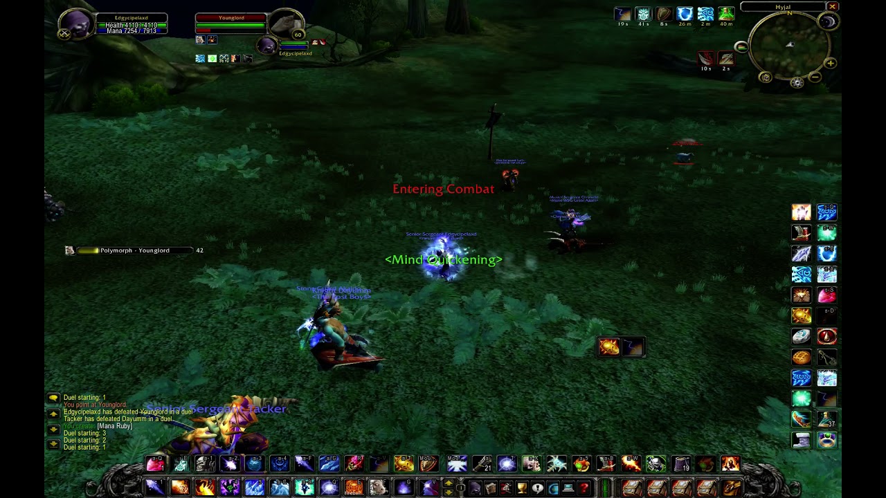 WoW vanilla Mage vs Warrior - I swear I binded trinket menu on classic.....