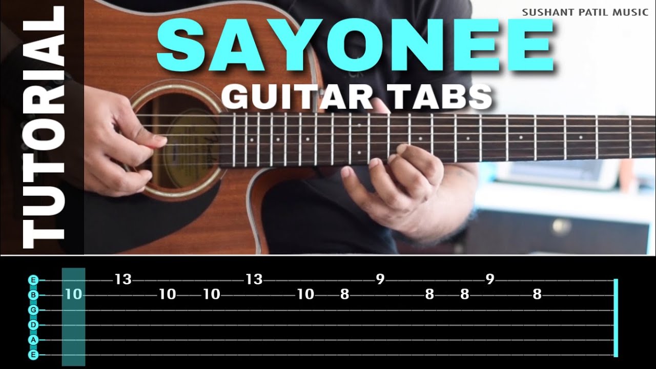 SAYONEE Junoon (Azadi) | Intro | Best Guitar Tabs | Sushant Patil Music