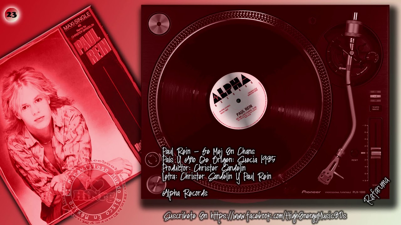 23 - Paul Rein - Ge Mej En Chans (Suecia 1985) High Energy Music