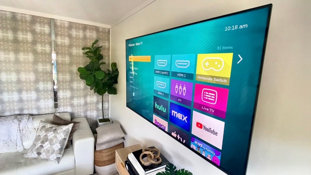 Телевизор Hisense 65-дюймов класса R6090G Roku 4K UHD Smart TV