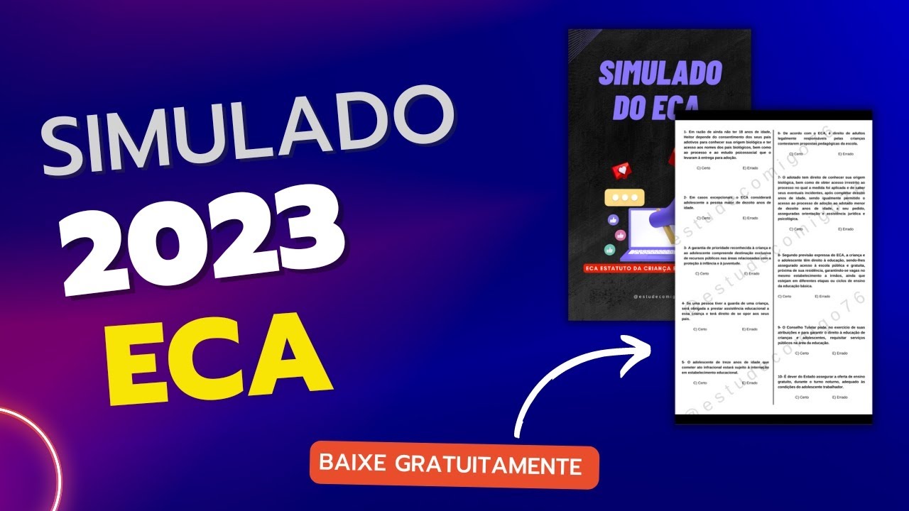 Teste seus conhecimentos com o Super SIMULADO ECA 2023!