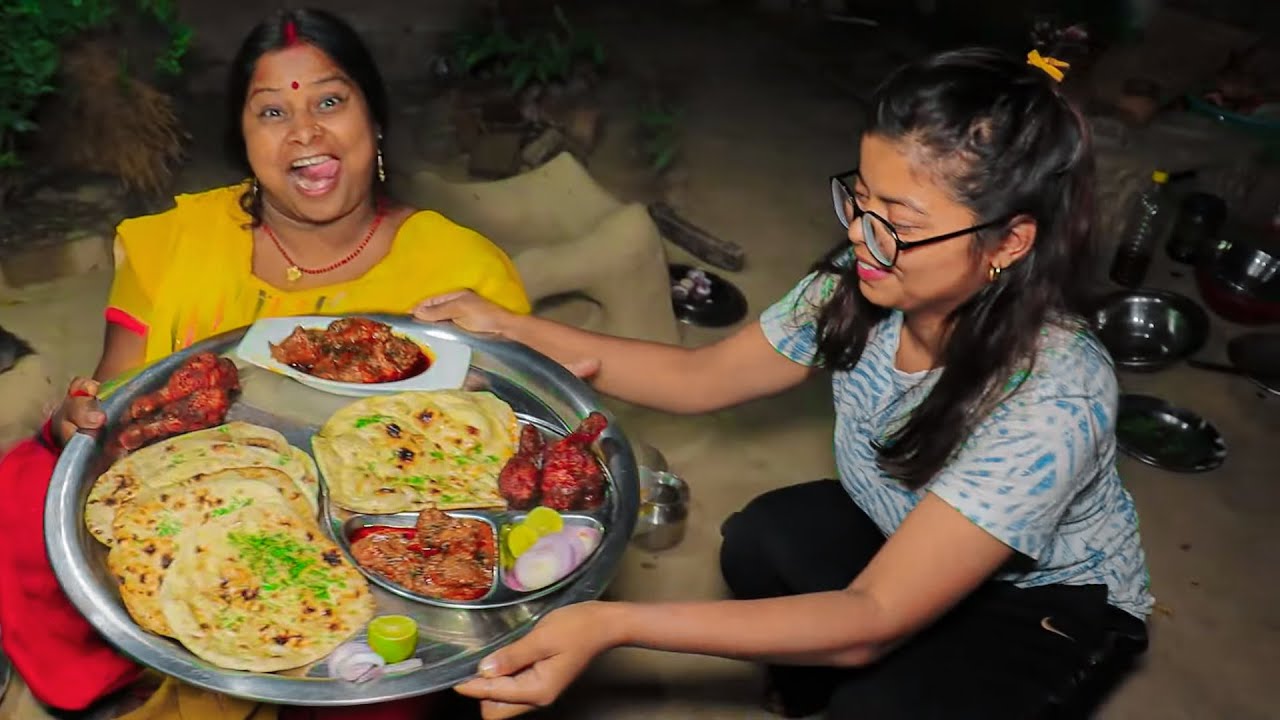 ButterChicken Naan KFC Chicken खाएंगे परिवार के साथ 24 Hour Food Eating Challenge In LockDown Part-2